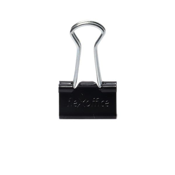 Kẹp bướm 15mm Flexoffice FO-DC01 - Kẹp 10 tờ A4, hộp 12 cái
