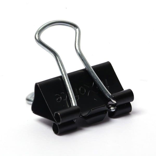 Kẹp bướm 15mm Flexoffice FO-DC01 - Kẹp 10 tờ A4, hộp 12 cái