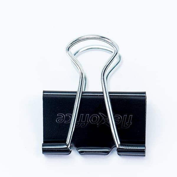 Kẹp bướm 19mm Flexoffice FO-DC02 – Hộp 12 cái, kẹp 15–20 tờ