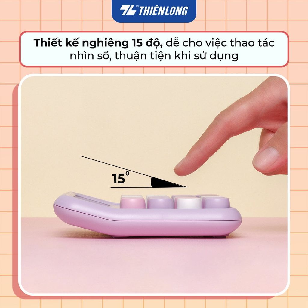Máy tính cầm tay Thiên Long Flexio CAL-011