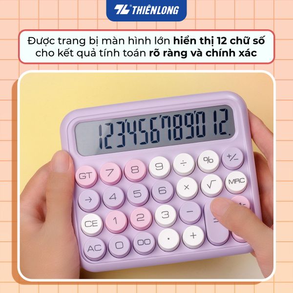 Máy tính cầm tay Thiên Long Flexio CAL-011 – Bảo Hành 60 Tháng