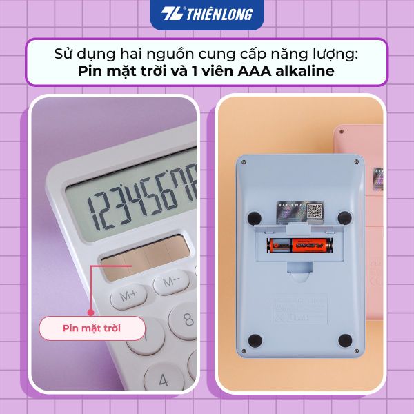 Máy tính cầm tay văn phòng Thiên Long Flexio CAL-008