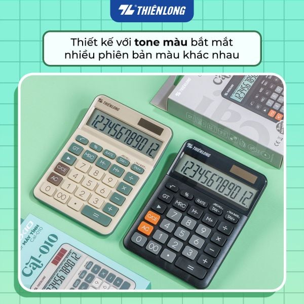 Máy tính cầm tay văn phòng Thiên Long Flexio CAL-010