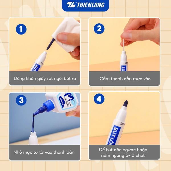 Mực bút lông bảng Thiên Long WBI-01