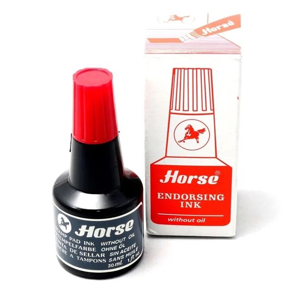Mực dấu Horse H-30cc 30 ml, mực châm khay dấu