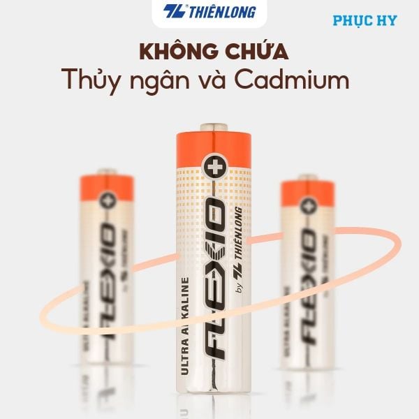 Pin Alkaline AA Thiên Long Flexio 1.5V – Vỉ 2, 4, 6 viên