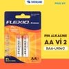 Pin Alkaline AA Thiên Long Flexio 1.5V – Vỉ 2, 4, 6 viên