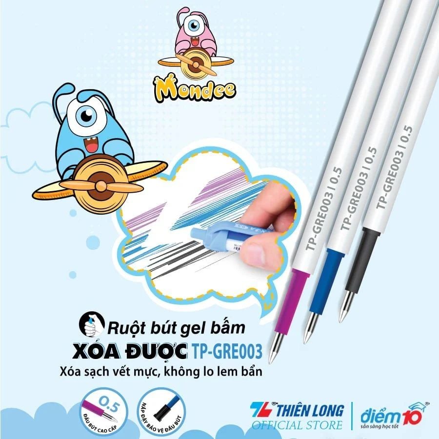 Ruột bút gel xóa được Điểm 10 TP-GRE003