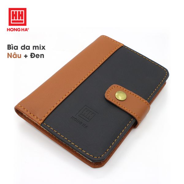 Sổ bìa da Hồng Hà Mixbook A6 4607