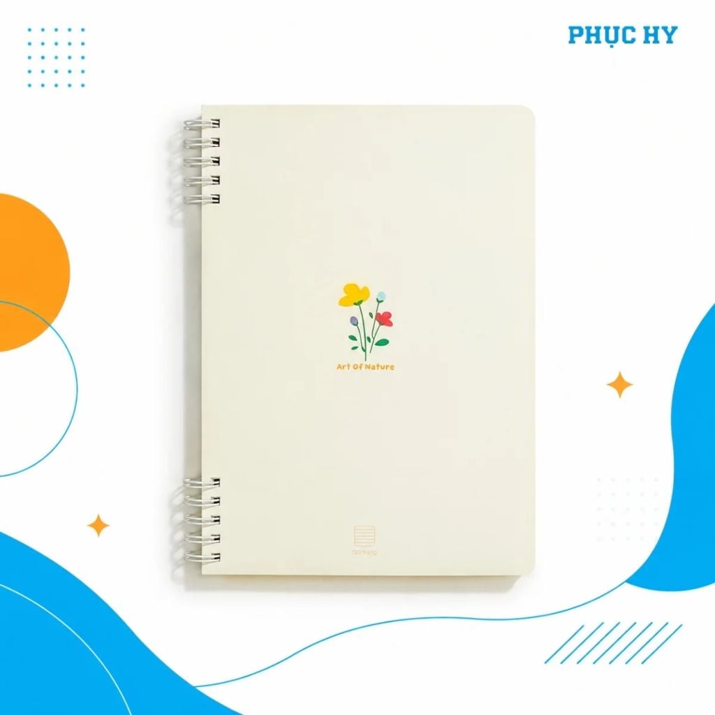 Sổ lò xo 2 đầu A5 Thiên Long MB-020 màu hồng kẻ ngang 120 trang