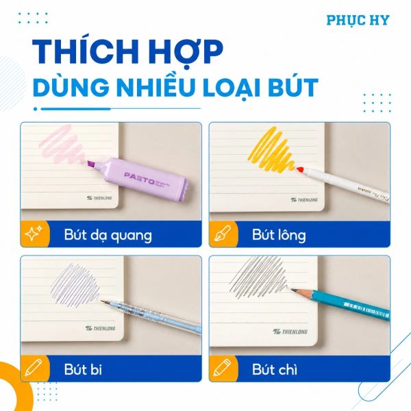 Sổ lò xo 2 đầu A5 Thiên Long MB-019/MB-020 kẻ ngang 120 trang
