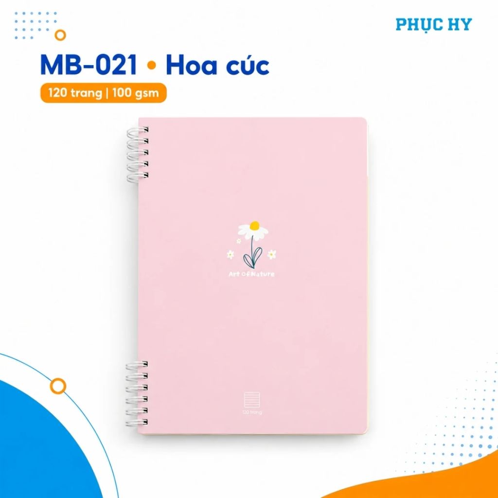 Sổ lò xo 2 đầu B5 Thiên Long MB-021 MB-022 120 trang giấy 100gsm