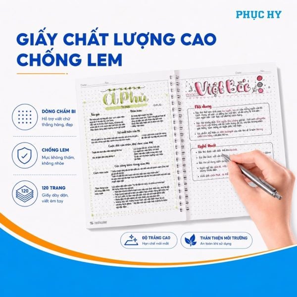 Sổ lò xo chấm bi A5 Thiên Long MB-017 120 trang 100gsm