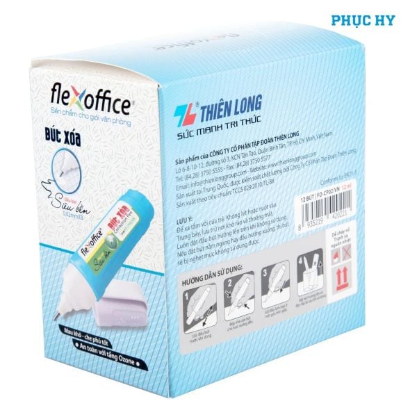 Bút xóa FlexOffice FO-CP02/VN 12ml – Đầu kim loại
