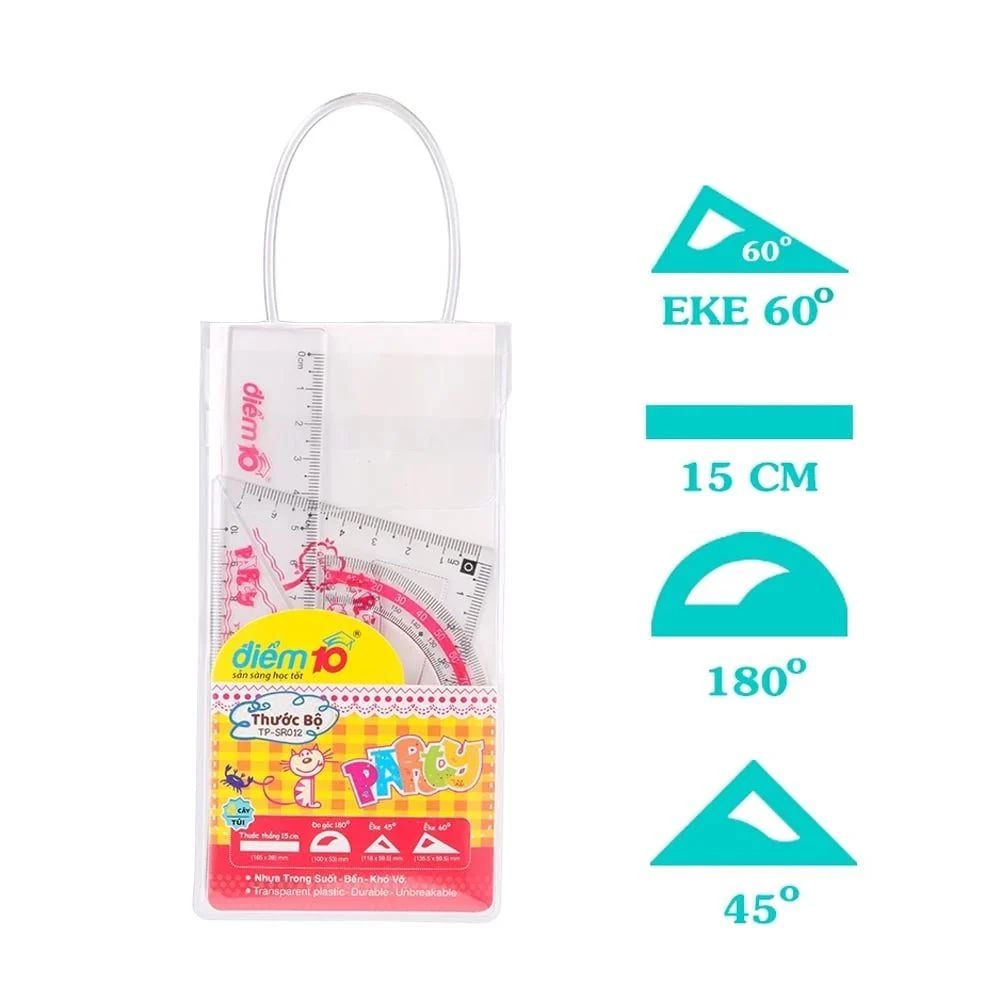 Thước bộ Điểm 10 SR-012 4 món