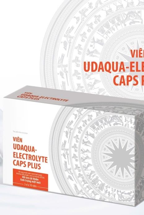  1 Hộp/30 Viên Muối Udaqua-Electrolyte Caps Plus – Hỗ Trợ Cải Thiện Tình Trạng Mệt Mỏi 
