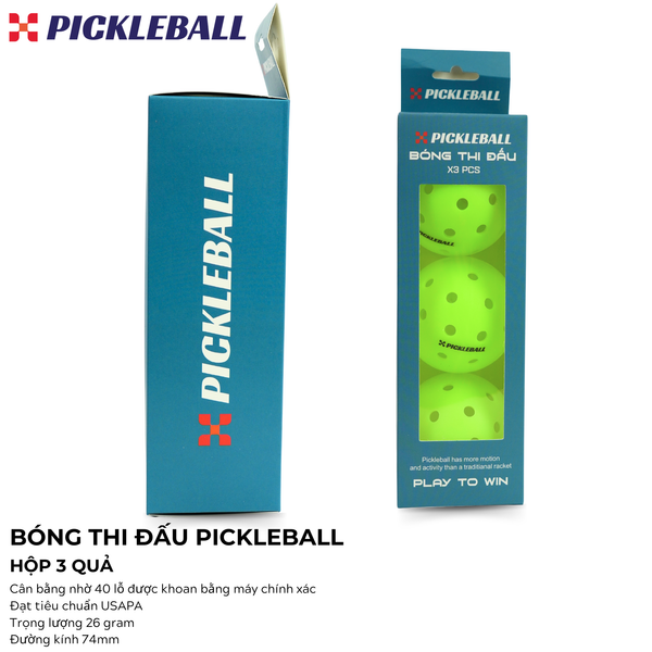  Bóng thi đấu Pickleball HERMOD - Trọng lượng và kích thước đạt chuẩn USAPA 