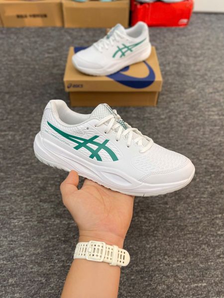  Giày Pickleball Asics Gel Resolution X GS |  Trắng Xanh | 1044A081-101 