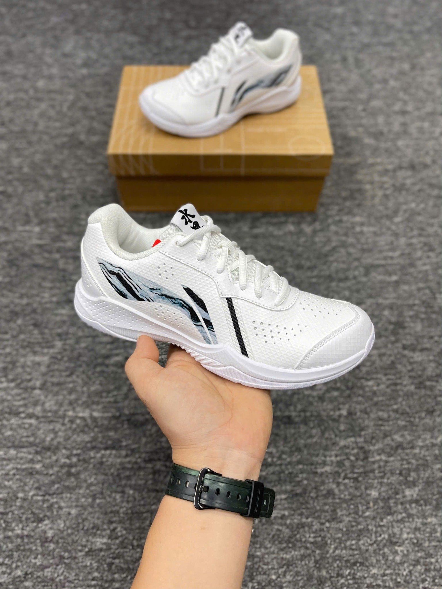  Giày Pickleball Lining Nữ | Trắng | AYTS020-7 