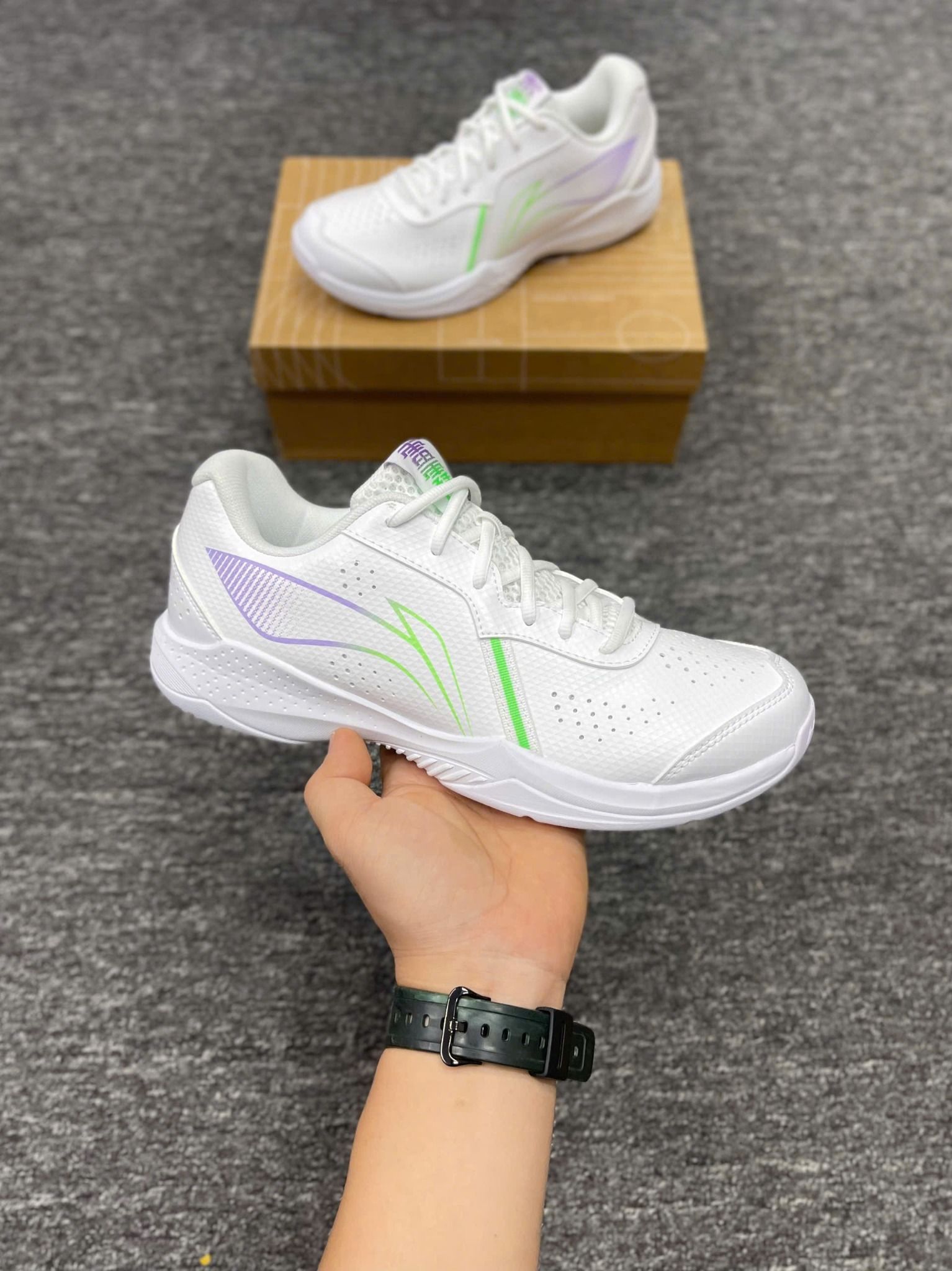  Giày Lining Thunder Lite Nam | Trắng | AYTS020 