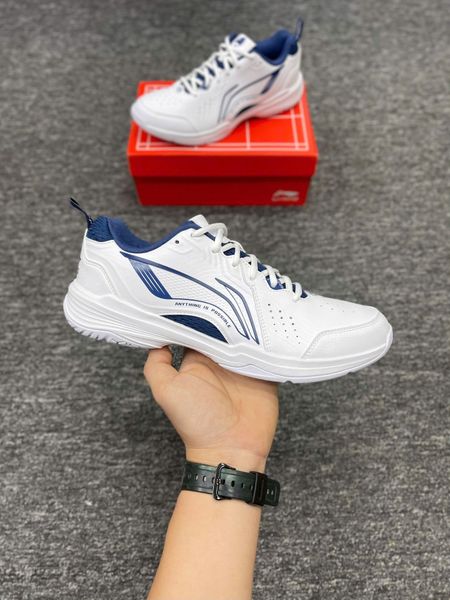  Giày Lining ALMIGHTY V 2.0 Nam | Trắng Xanh | AYTU001-9 