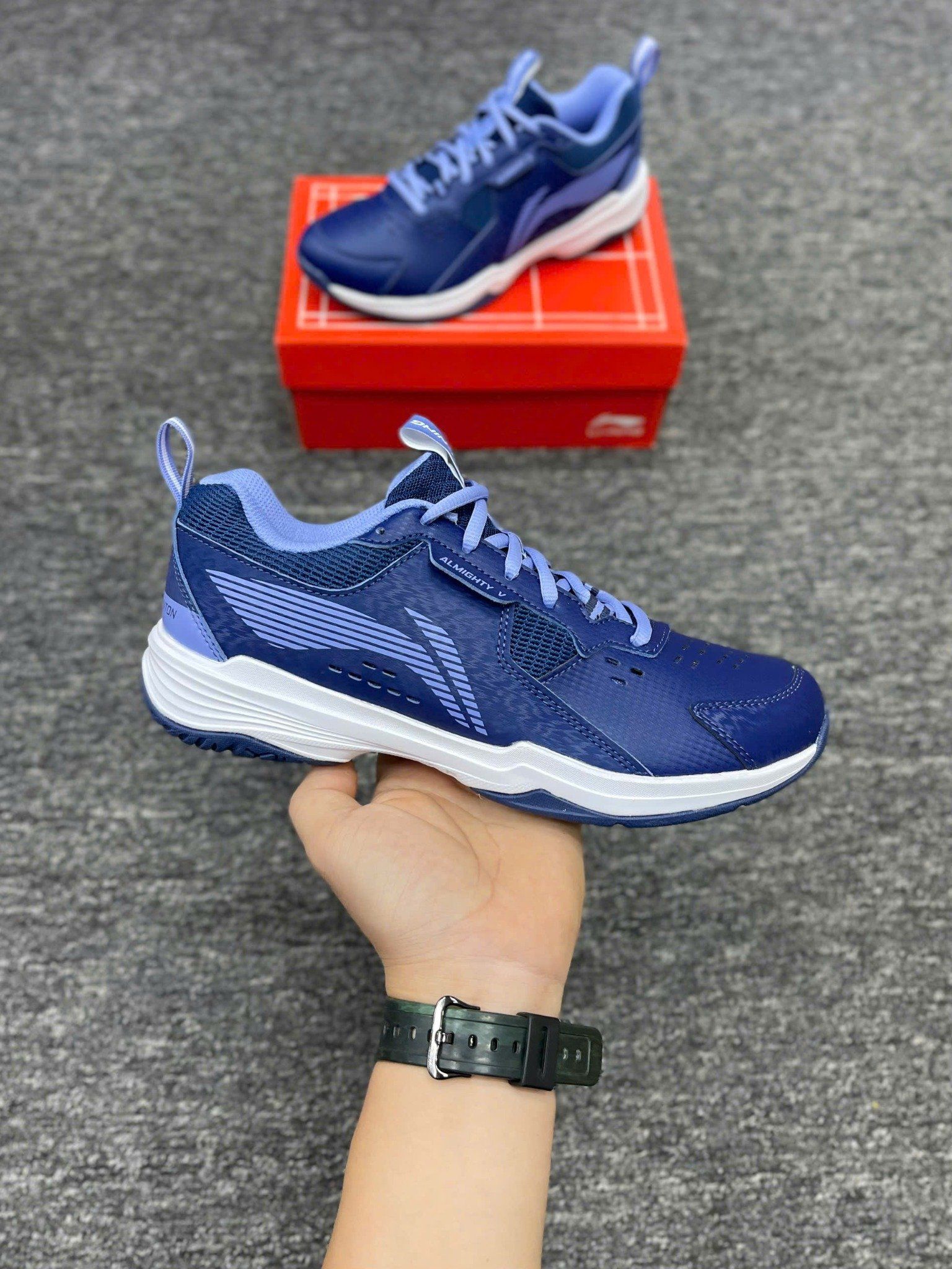  Giày Lining ALMIGHTY V Nam | Xanh | AYTT001-1 