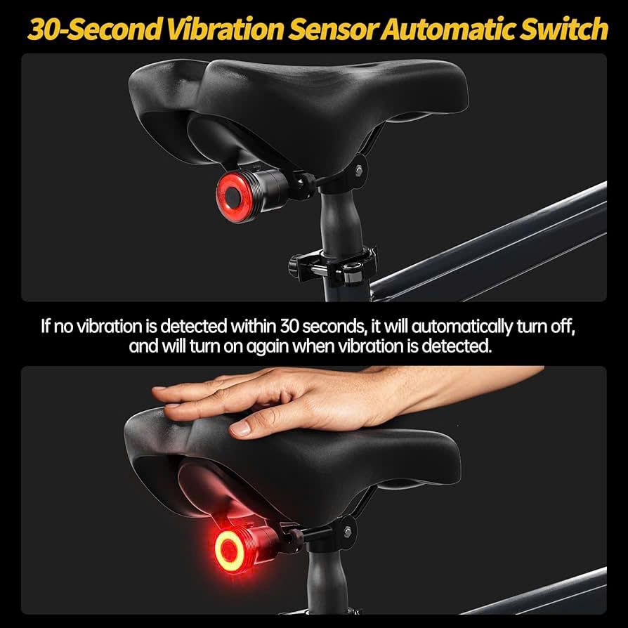  Đèn hậu xe đạp cảm biến phanh Bicycle Taillight 