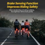  Đèn hậu xe đạp cảm biến phanh Bicycle Taillight 