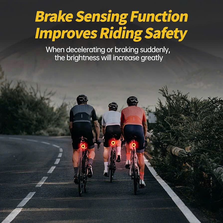  Đèn hậu xe đạp cảm biến phanh Bicycle Taillight 