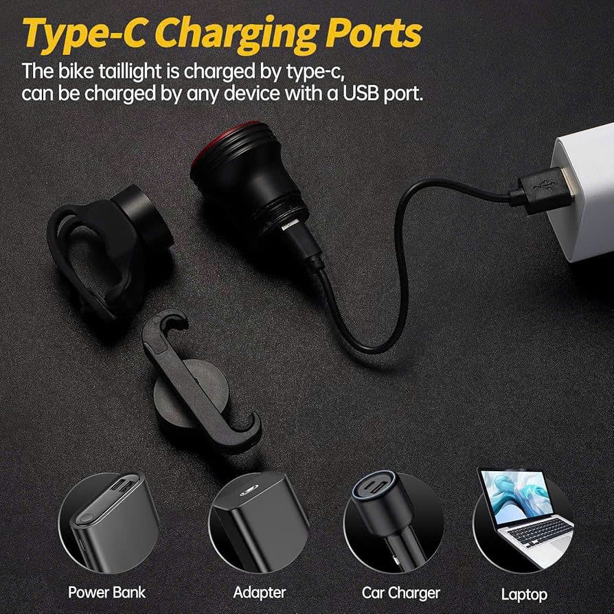  Đèn hậu xe đạp cảm biến phanh Bicycle Taillight 