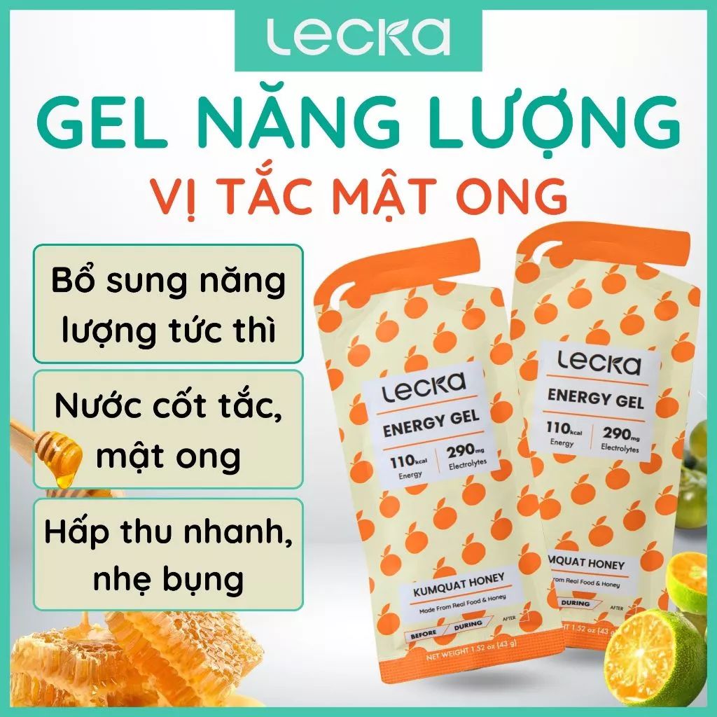  Gel Lecka Energy – Năng Lượng Từ Thiên Nhiên, Tăng Cường Sức Mạnh 