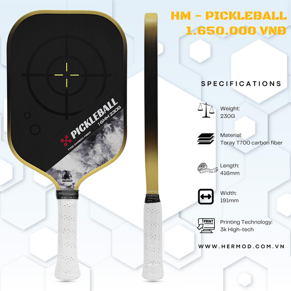  Vợt Pickleball HERMOD 008 - ĐẠT CHUẨN USA PICKLEBALL APPROVED 