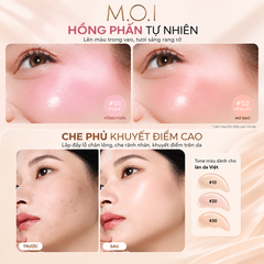  Bộ Đôi M.O.I Phấn Nước Iconic Perfection Và Má Hồng Sữa Baby Cheek 