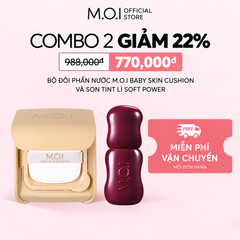  Phấn Nước M.O.I Baby Skin Cushion Và Son Tint Lì Soft Power 