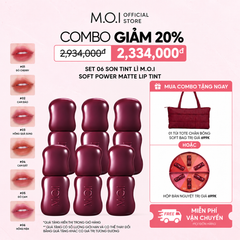  Bộ 6 Son Tint Lì M.O.I Soft Power Matte Lip Tint 