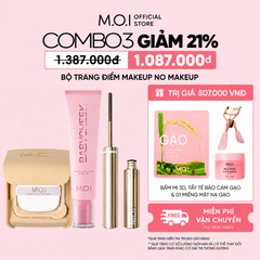  Bộ Trang Điểm Makeup No Makeup, Cushuion Baby Skin, Má hồng sữa, Chuốt mi 