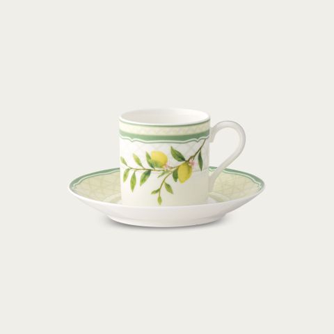  Chén trà (tách trà) nhỏ dung tích 90ml kèm đĩa lót sứ xương | Noritake Sorrento Breeze 4990L - T97294 