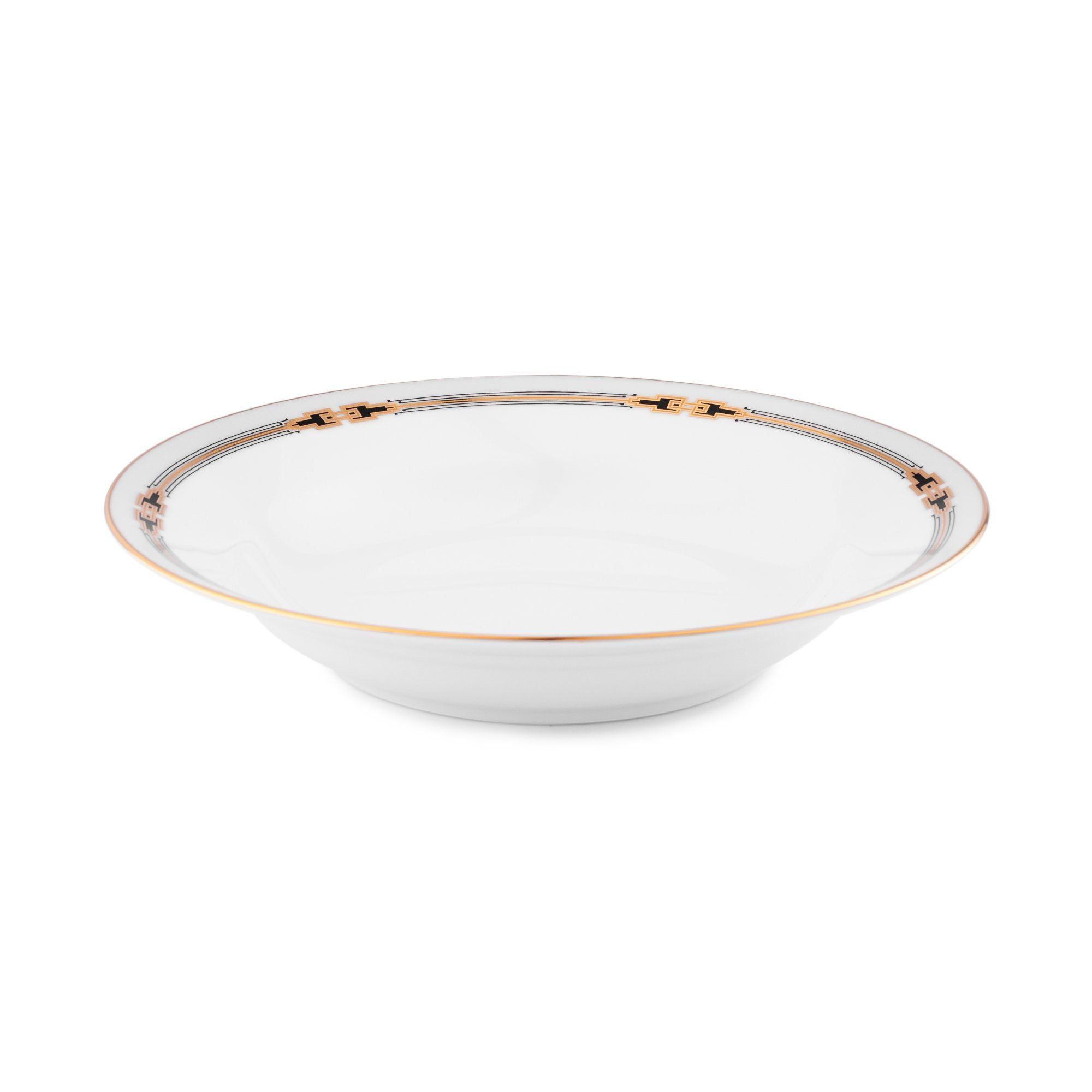 Đĩa sâu lòng 22,6cm dung tích 300ml sứ trắng | Noritake Empire Gold 1786L - 91398