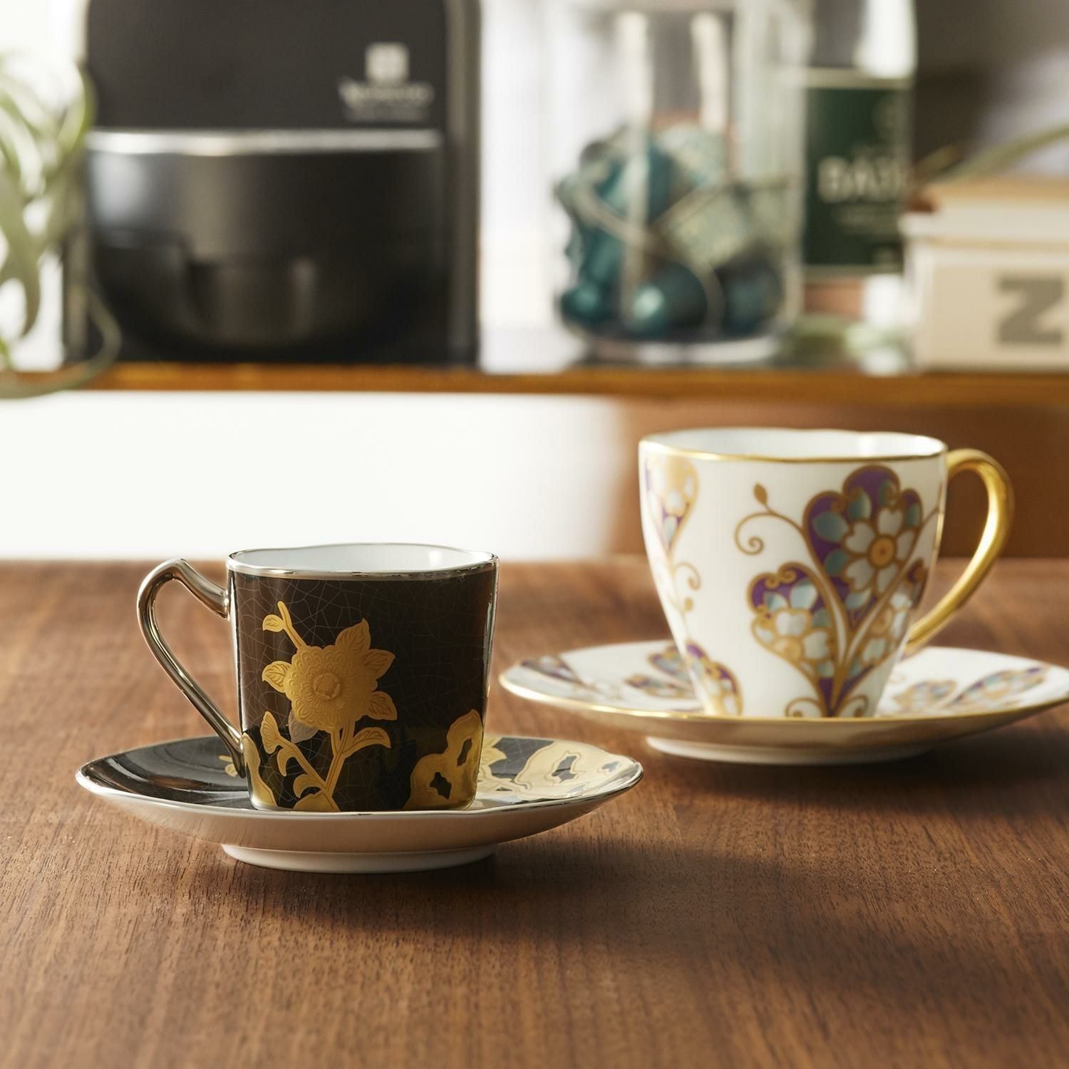 Chén trà (tách cà phê) dung tích 160ml kèm đĩa lót sứ trắng cao cấp | Noritake The Homage Collection H-771J - T2403