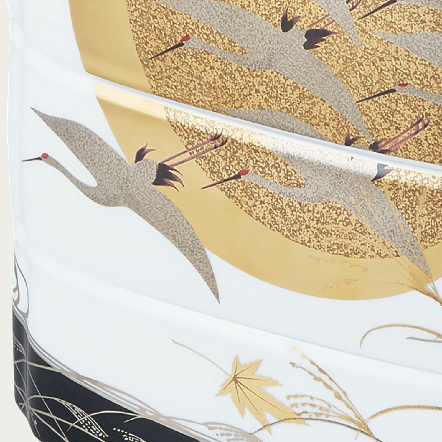 Jubako 3 tầng sứ xương Nhật Bản cao cấp | Noritake Shikisai Rondo 1690-8J - Y2154