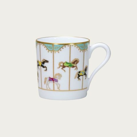  Cốc (ly) uống nước 320ml (xanh) sứ trắng Nhật Bản cao cấp | Noritake Carousel 1901-B - 107C 