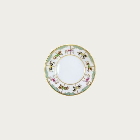  Đĩa tròn đường kính 10,5cm (xanh) sứ trắng Nhật Bản cao cấp | Noritake Carousel 1901-B - 50CS 