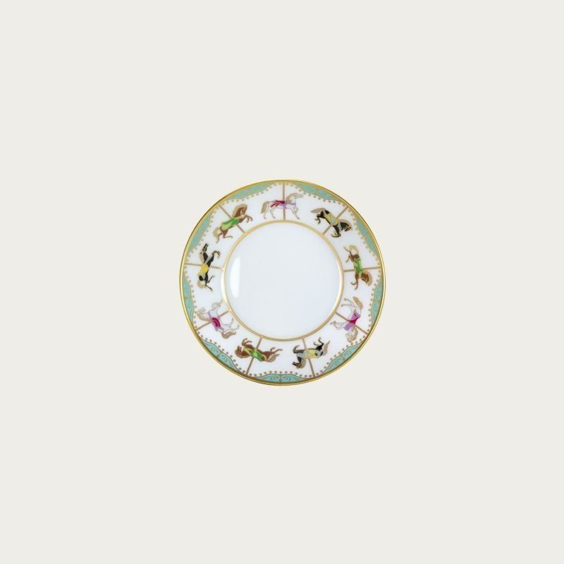 Đĩa tròn đường kính 10,5cm (xanh) sứ trắng Nhật Bản cao cấp | Noritake Carousel 1901-B - 50CS