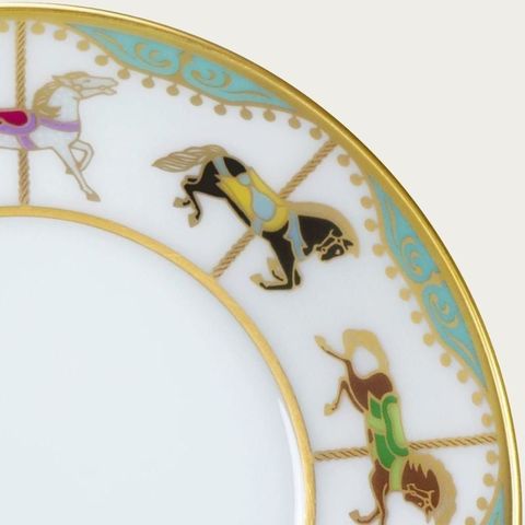  Đĩa tròn đường kính 10,5cm (xanh) sứ trắng Nhật Bản cao cấp | Noritake Carousel 1901-B - 50CS 