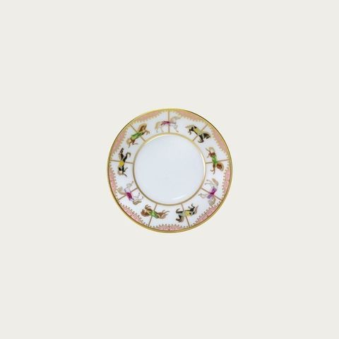  Đĩa tròn đường kính 10,5cm (hồng) sứ trắng Nhật Bản cao cấp | Noritake Carousel 1901-P - 50CS 