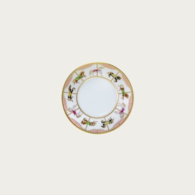 Đĩa tròn đường kính 10,5cm (hồng) sứ trắng Nhật Bản cao cấp | Noritake Carousel 1901-P - 50CS