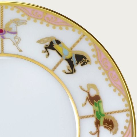  Đĩa tròn đường kính 10,5cm (hồng) sứ trắng Nhật Bản cao cấp | Noritake Carousel 1901-P - 50CS 