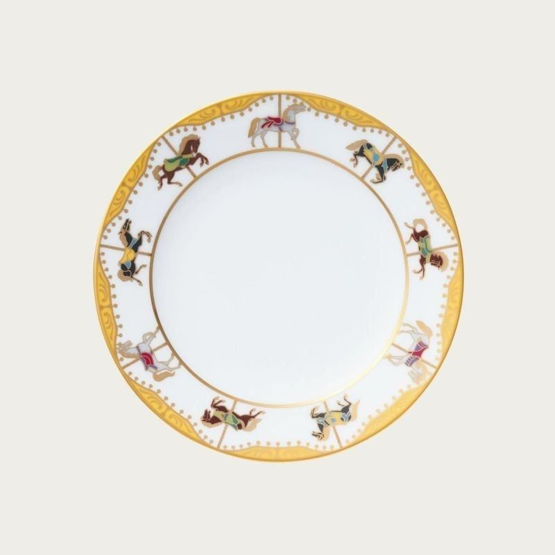 Đĩa tròn cỡ vừa đường kính 20,5cm sứ trắng Nhật Bản | Noritake Carousel 1901 - 3H