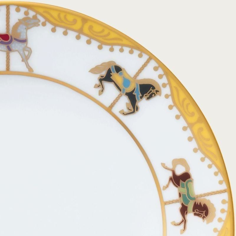 Đĩa tròn cỡ vừa đường kính 20,5cm sứ trắng Nhật Bản | Noritake Carousel 1901 - 3H