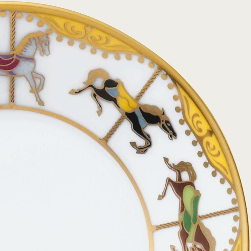 Đĩa tròn đường kính 10,5cm (vàng) sứ trắng Nhật Bản cao cấp | Noritake Carousel 1901 - 50CS